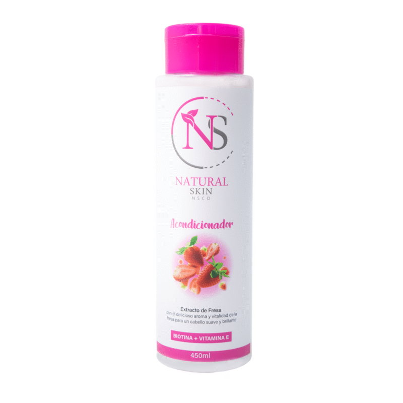 Acondicionador con Extracto de Fresa, Biotina y Vitamina E